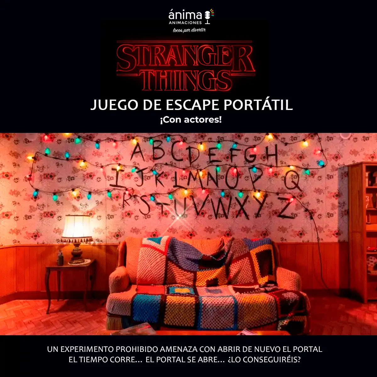 Juego de escape room portatil Stranger Things